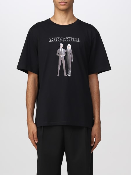 T-shirt Karl Lagerfeld con stampa CaraloveKarl