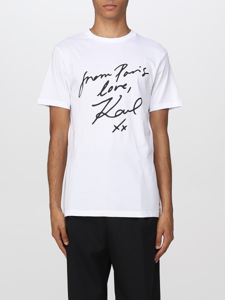 T-shirt Karl Lagerfeld con firma