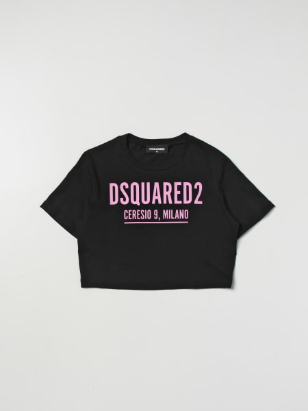 vreugde Mooie jurk het kan DSQUARED2 JUNIOR: t-shirt for girls - Black | Dsquared2 Junior t-shirt  DQ1095D00MV online on GIGLIO.COM