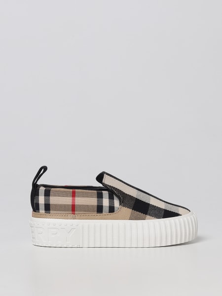 Sneakers Burberry in cotone con stampa Vintage Check