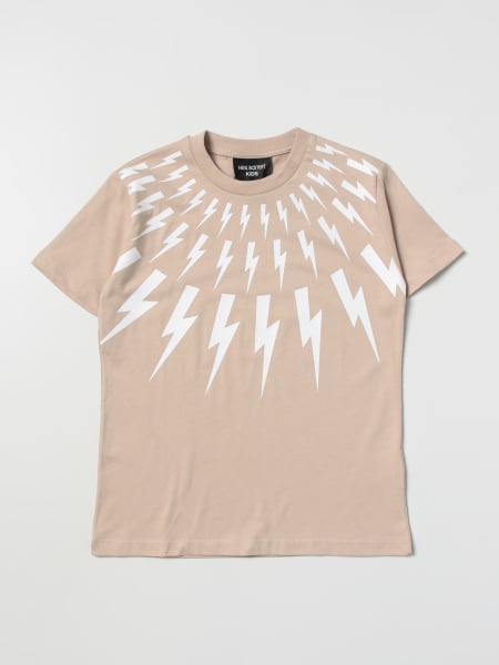 T-shirt Neil Barrett in cotone con fulmini