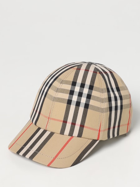 Cappello Burberry in cotone stampa Vintage Check all over
