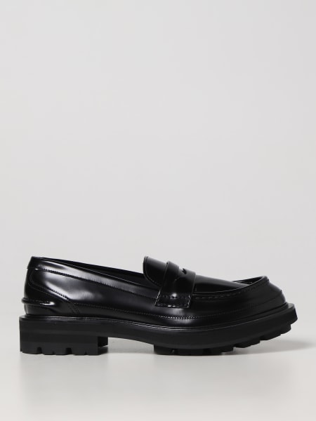 Alexander McQueen moccasin in brushed leather