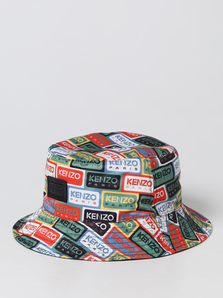Cappello reversibile Kenzo in nylon con logo all over
