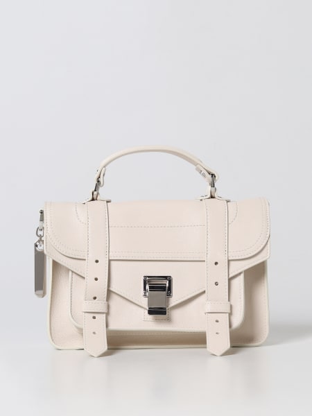 Proenza Schouler Outlet: Ps1 Tiny bag in leather - Dove Grey  Proenza  Schouler crossbody bags H00091 online at