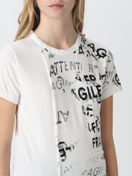 Flower T-shirt(FREE SIZE WHITE): YOHJI YAMAMOTO｜WILDSIDE YOHJI YAMAMOTO  [Official