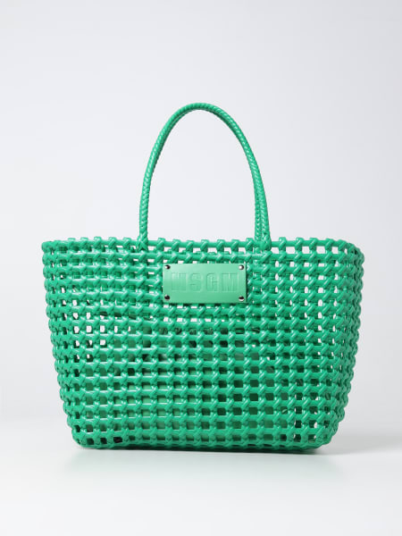 Borsa Msgm in PVC intrecciato