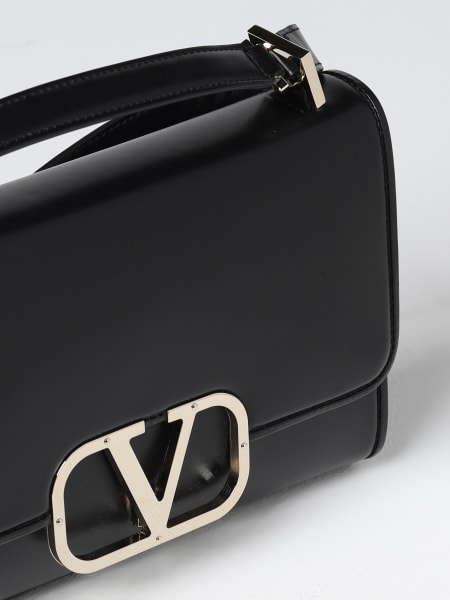 VALENTINO GARAVANI: VLogo Type bag in leather - Black  Valentino Garavani  mini bag 2W2B0L51MUS online at