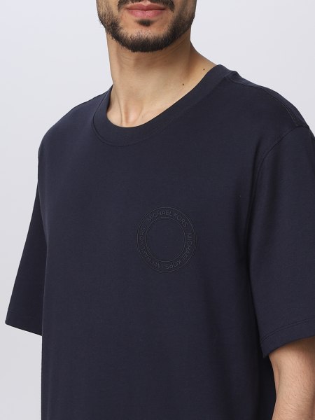 Michael Kors Outlet: Michael cotton t-shirt - Blue | Michael Kors