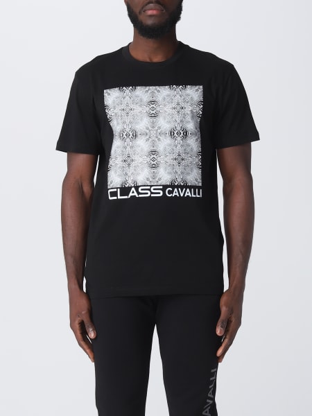 Class Roberto Cavalli Outlet: t-shirt for man - Black | Class Roberto