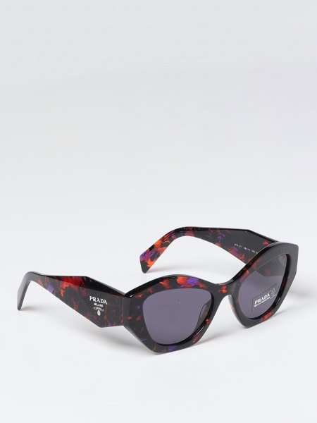 Prada Symbole sunglasses in acetate with logo lettering printed on the temples