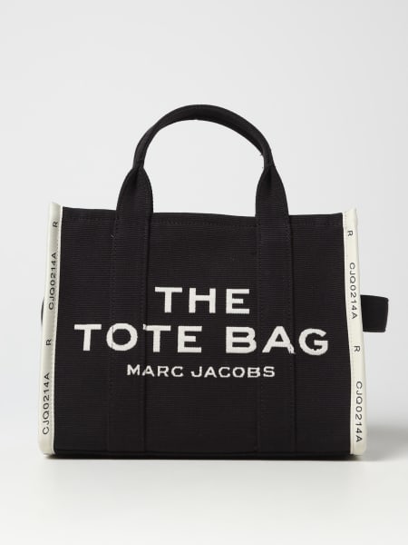 Borsa The Tote Bag Marc Jacobs in canvas con logo ricamato