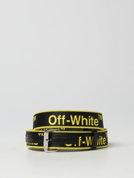 Cintura Off-White: Cintura Roller Off-White in tessuto jacquard