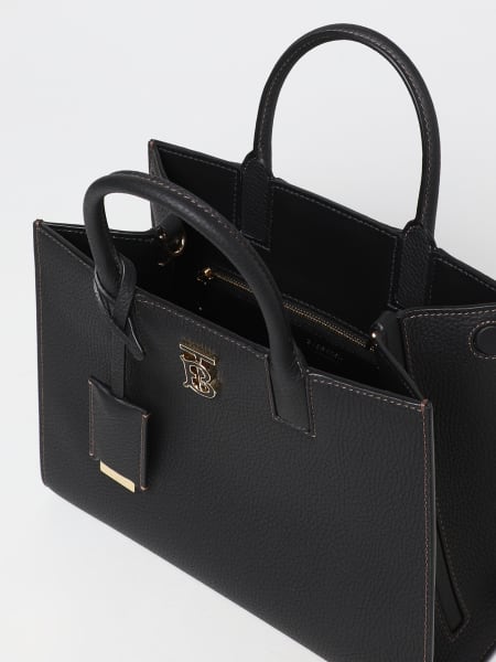 Black Leather Scarf Frances Tote Bag