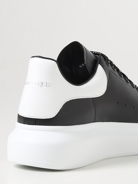 ALEXANDER MCQUEEN: Larry leather sneakers - Black  Alexander Mcqueen  sneakers 553761WHGP0 online at