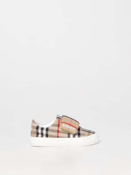 Sneakers Burberry Kids in tessuto stampa Vintage Check