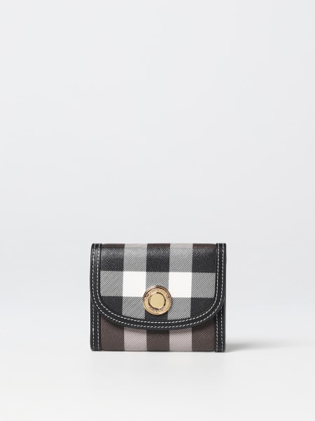 Burberry Lancaster wallet in Check print coated saffiano fabric