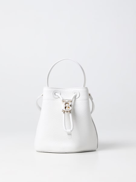 Burberry drawstring bag in grained leather