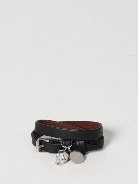 Alexander McQueen Skull bracelet in leather