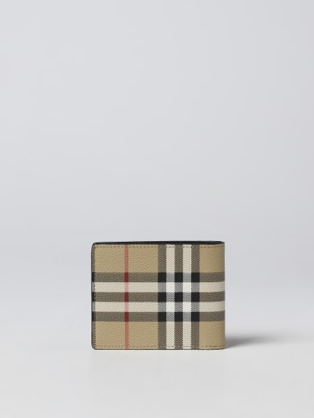 Checked Bifold Wallet in Brown - Burberry