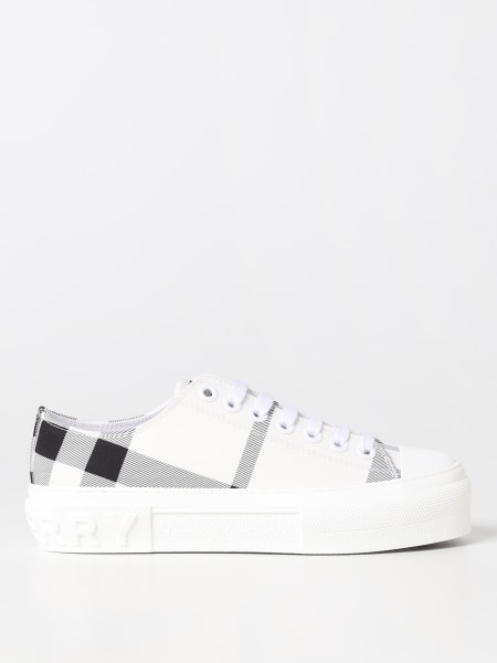 Sneakers Check Burberry in coton jacquard