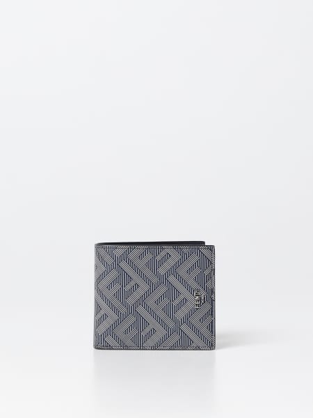 Fendi Shadow wallet in leather with all-over FF monogram print