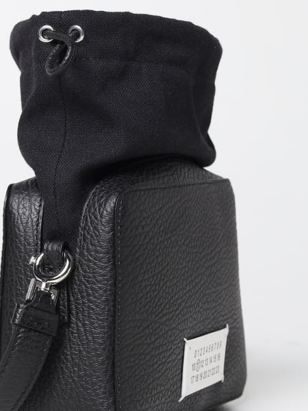 Maison Margiela Grained Leather Shoulder Bag - Black