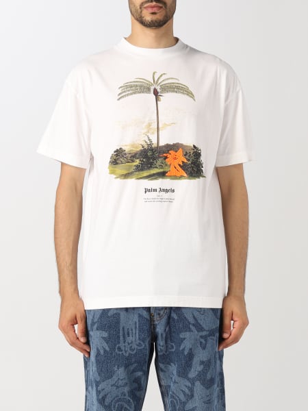 Maglia Palm Angels bianca: T-Shirt Enzo From The Tropics Palm Angels in cotone
