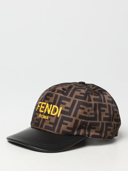 Cappello Fendi Kids in nylon con monogram FF all over