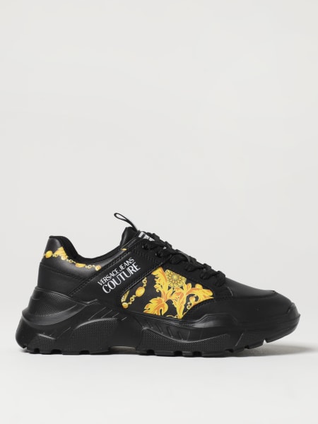 Versace Multicolor Baroque Print Mesh And Rubber Chain Reaction Sneakers  Size 42 Versace | The Luxury Closet