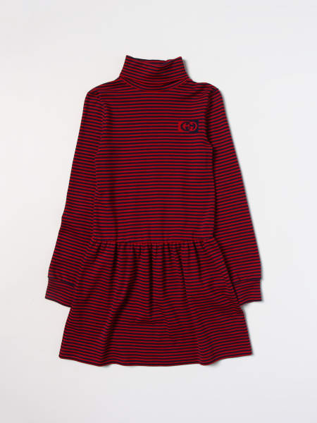 Gucci dress in cotton with striped pattern