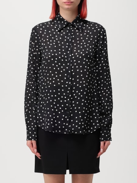 Pinko, Polka-Dot Shirt, Black/White, 40