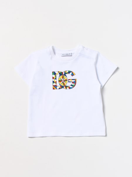 DOLCE & GABBANA: cotton sweatshirt with applied monogram patch - White