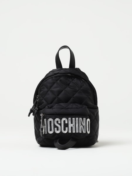 Zaini Moschino: Zaino Moschino Couture in nylon trapuntato con logo