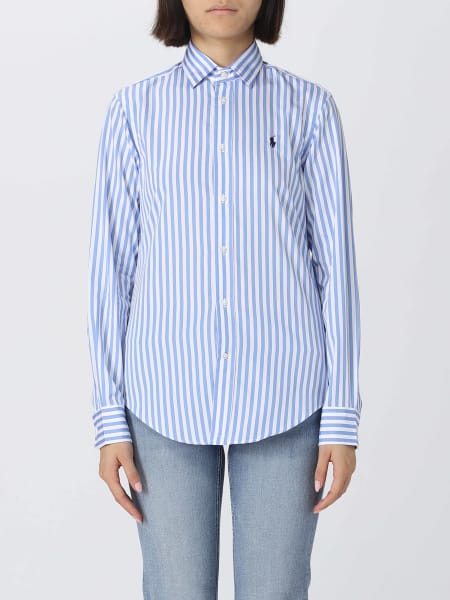 Camicie donna: Camicia Polo Ralph Lauren in cotone a righe