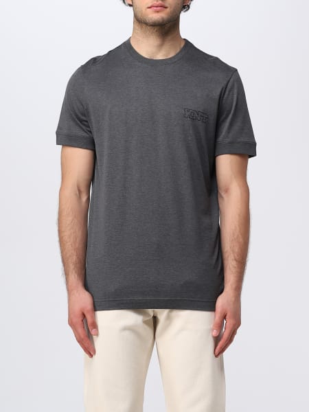 T-shirt Kiton in cotone con ricamo