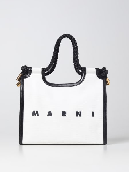 Marcell Marni bag in canvas and leather