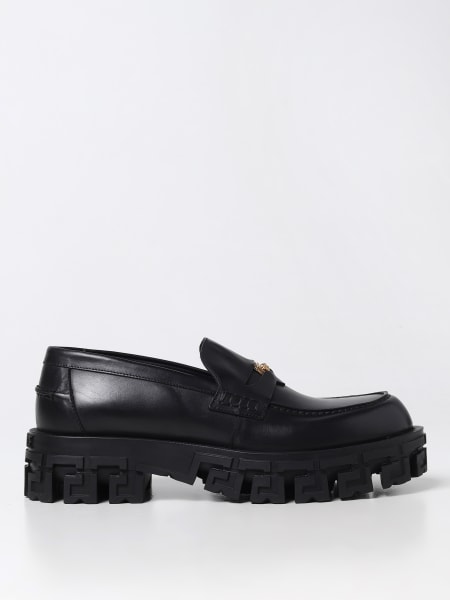 Versace moccasins in leather