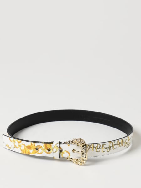 Baroque Versace Jeans Couture belt in saffiano synthetic leather