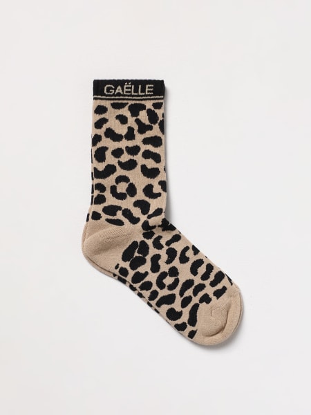 Gaëlle Paris: Calze Gaëlle Paris in cotone stretch stampa animalier
