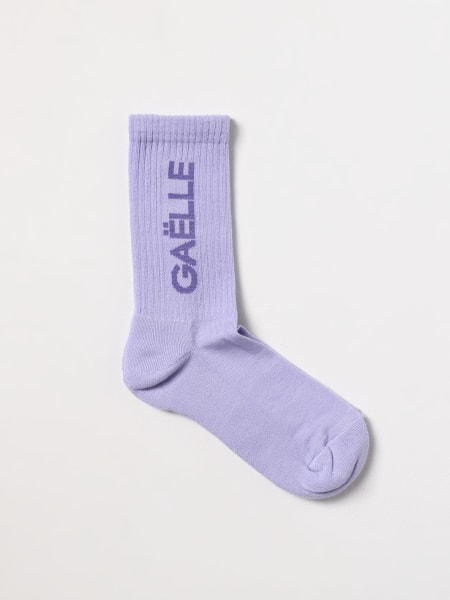 Gaëlle Paris: Calze Gaëlle Paris in cotone stretch con logo jacquard