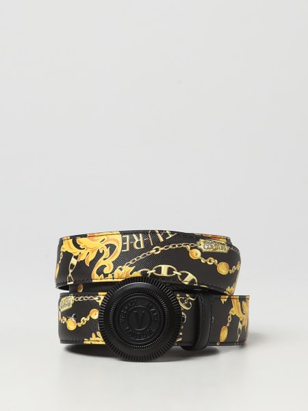 Versace Jeans Couture belt in saffiano leather with print