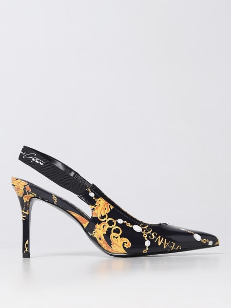 Scarpe tacco donna: Slingback Baroque Versace Jeans Couture in vernice