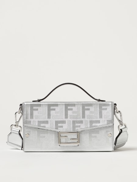 Fendi: Fendi Soft Trunk bag in laminated leather with FF pattern