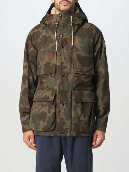 Parka uomo: Parka Woolrich in cotone con stampa camouflage
