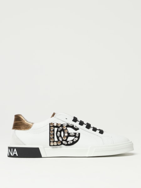 Sneakers Dolce & Gabbana in pelle con monogram DG