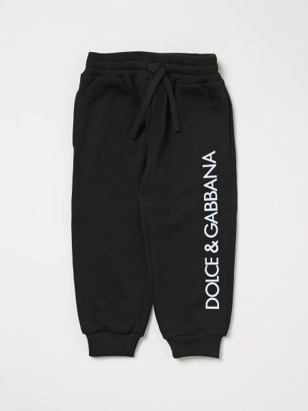 Dolce & Gabbana: Dolce & Gabbana pants in cotton with printed logo