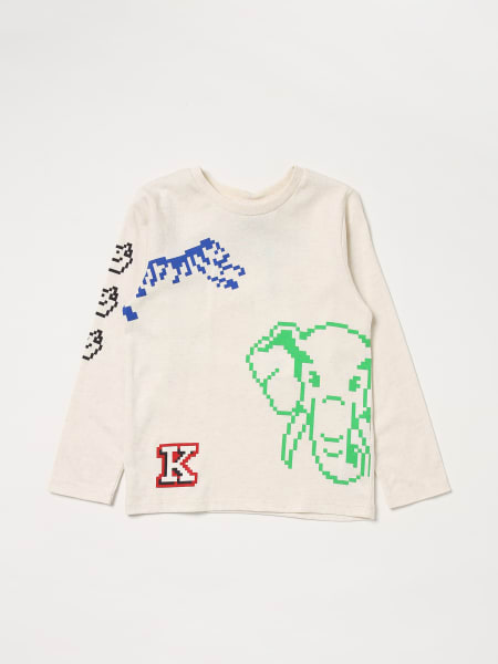 KENZO KIDS: T-shirt garçon - Beige | T-Shirt Kenzo Kids K25875 en