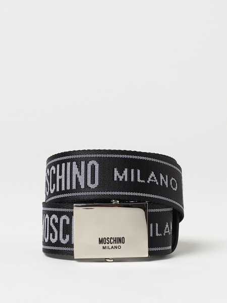 Moschino Couture fabric belt with jacquard logo