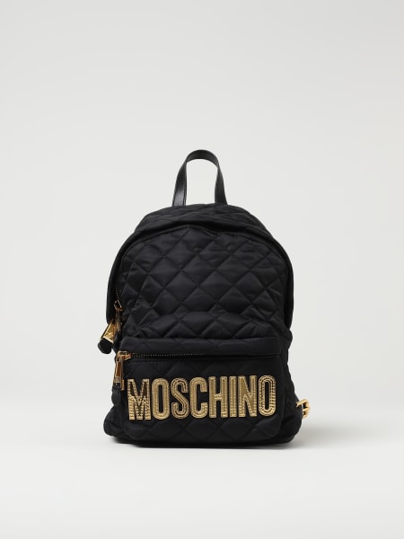 Zaini Moschino: Zaino Moschino Couture in nylon trapuntato con logo